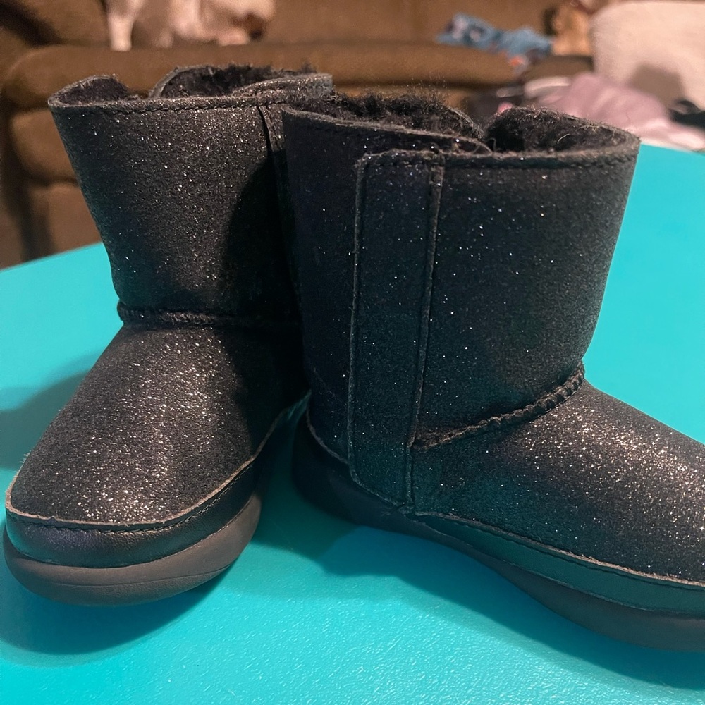 UGG Black Glitter Toddler Boots